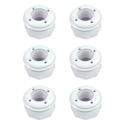 Hayward Swimming Pool Return Complete Vinyl Inlet Outlet Fitting 1.5" (6 Pack)