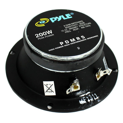 Pyle Pro 5" 200W Car DJ/Home Mid Bass Mid Range Woofer Driver Audio (12 Pack)