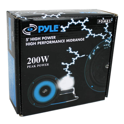 Pyle Pro 5" 200W Car DJ/Home Mid Bass Mid Range Woofer Driver Audio (12 Pack)