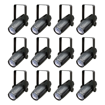 CHAUVET LED PINSPOT 2 High-Power 3W DJ Club Mirror Ball Spotlight (12 Pack)