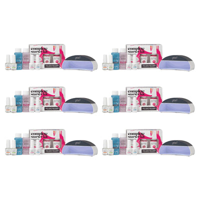 Gelish Complete Starter Mini Basix LED Gel Nail Soak Off Polish Kit Set (6 Pack)