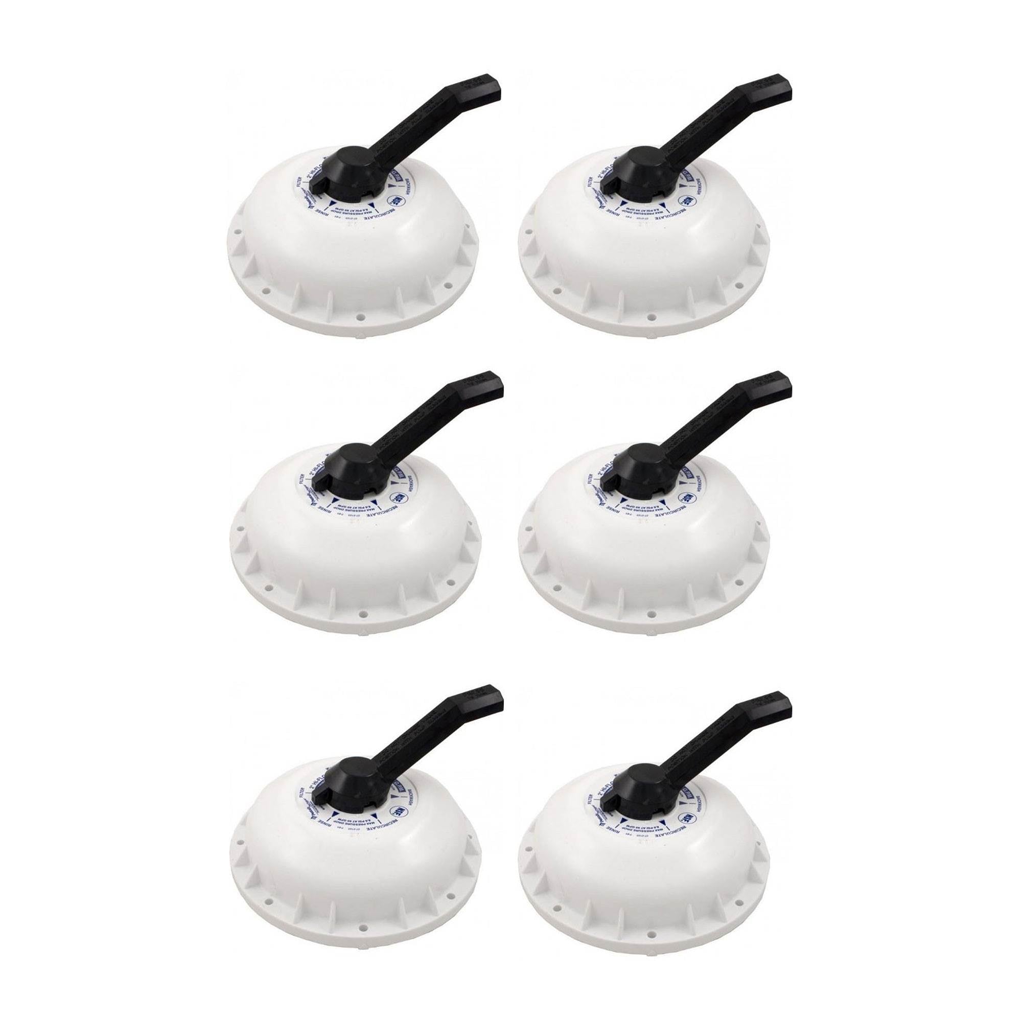 Pentair Hi-Flow Swimming Pool Spa 2" Valve Top Assembly Replacement (6 Pack) - VMInnovations