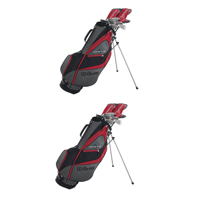 Wilson Profile XD Men's RH Flex Graphite Steel Golf Club Stand Bag Set (2 Pack)