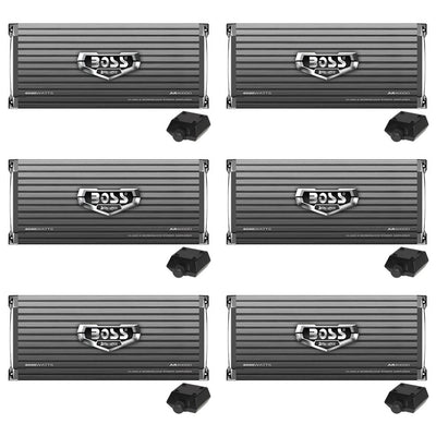 Boss AR4000D Armor 4000W Monoblock Class D Car Amplifier Amp & Remote (6 Pack)
