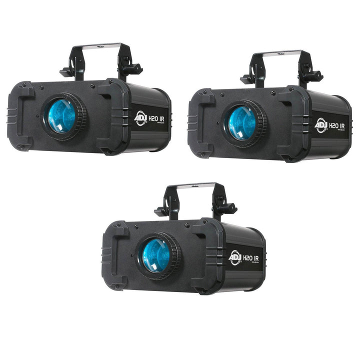 AMERICAN DJ H2O IR LED Water Flowing Bright 5 Colors Effect w/ Bracket (3 Pack)