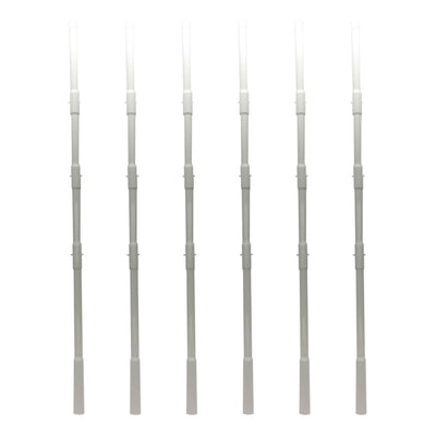 Water Tech Swimming Pool Spa Manual Cleaner 5-Piece Telescopic Pole (6 Pack)