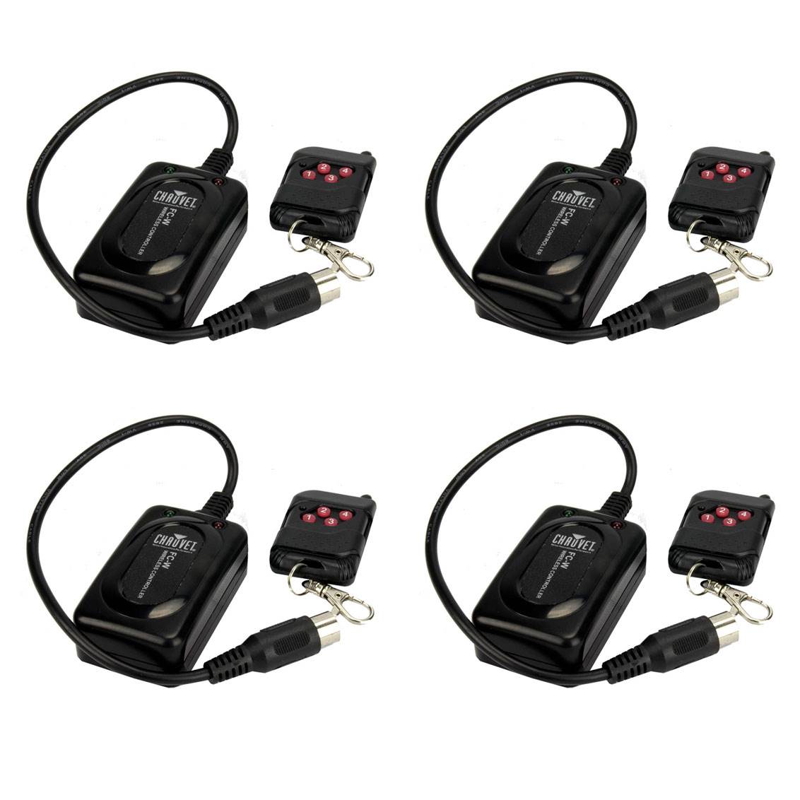 Chauvet DJ Wireless Remote for Hurricane H-900 H-1100 H-1300 Fog Machine(4 Pack)