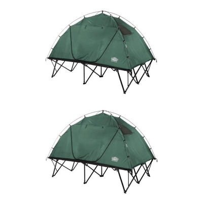 Kamp Rite CTC 2-Person Compact Collapsible Backpacking Camping Tent Cot (2 Pack) - VMInnovations