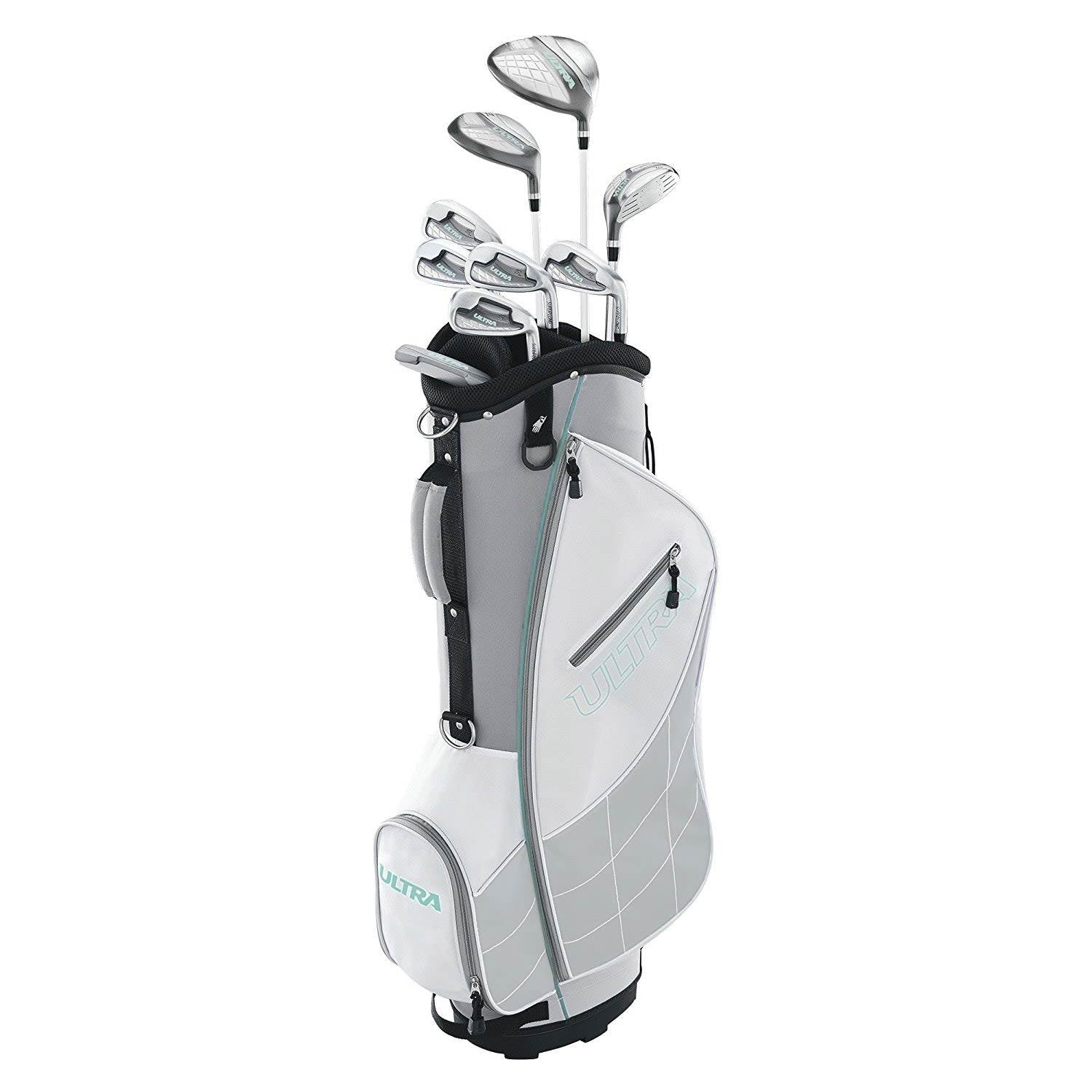 Wilson Ultra Womens Right Handed Complete Golf Club Set with Cart Bag (2 Pack)