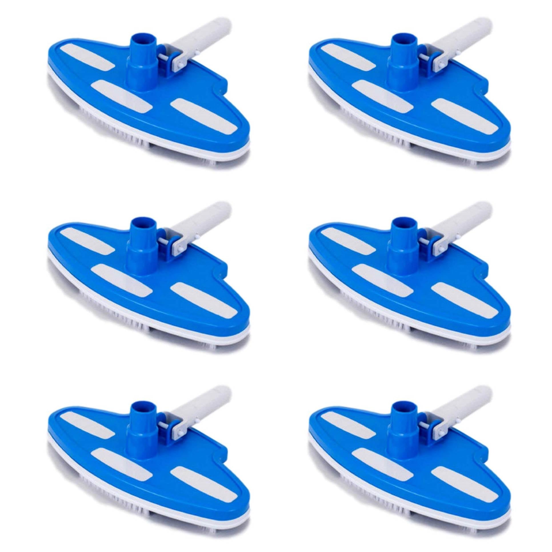 Pentair 193 Swimming Pool Pole Vinyl Liner Vacuum Head Brush Scrubbers (6 Pack)