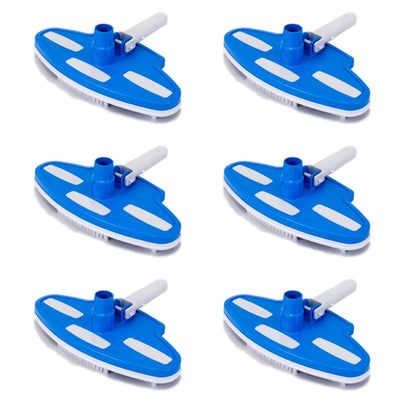 Pentair 193 Swimming Pool Pole Vinyl Liner Vacuum Head Brush Scrubbers (6 Pack)