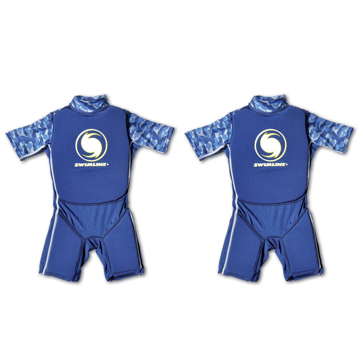 Swimline Blue Lycra Boy's Floating Swim Trainer Wet Suit Vest Large (2 Pack)