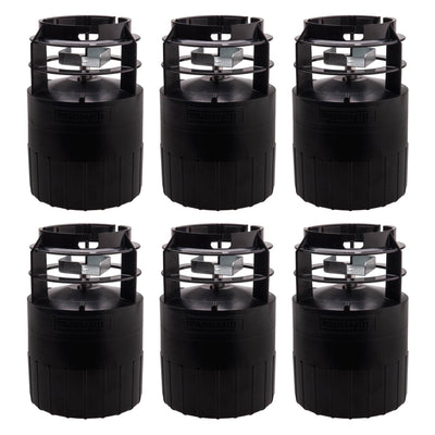 Moultrie Programmable Pro Hunter Quick-Lock Tripod Deer Feeder Kit (6 Pack)