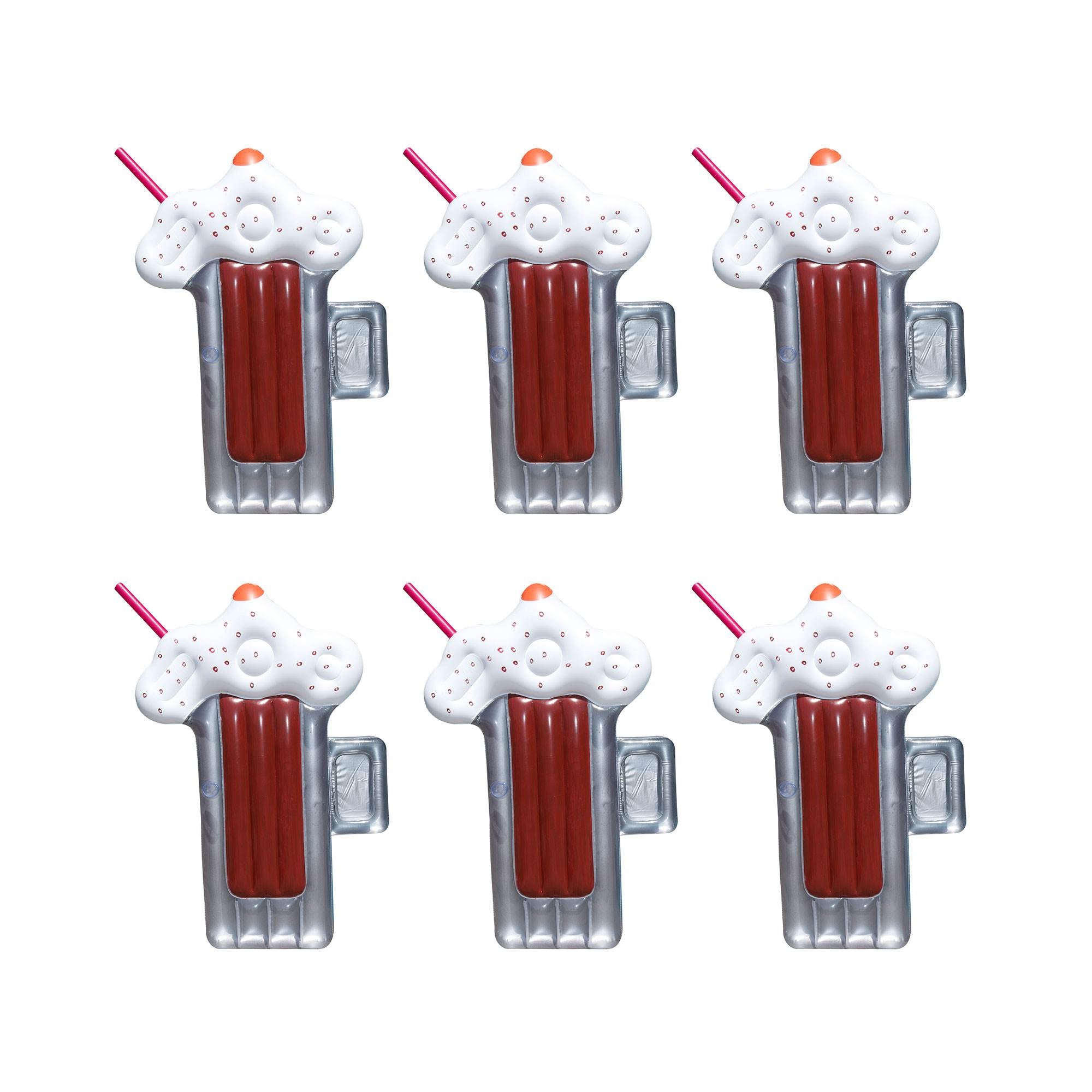 Swimline Root Beer Mug Inflatable Swimming Pool Swim Toy Pool Lake Raft (6 Pack)