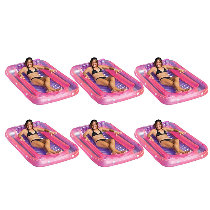 Swimline 9052 71" Pool Inflatable Suntan Tub Float Lounge (Open Box) (6 Pack)