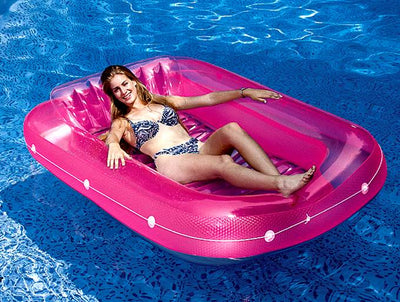 Swimline 71 Inch Swimming Pool Inflatable Suntan Tub Water Raft Float  (6 Pack)