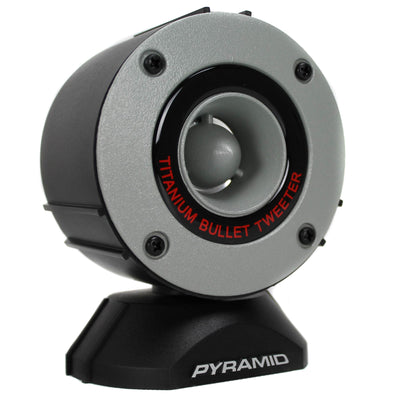 Pyramid TW28 3.75" 300W Super Car Audio Horn Bullet Aluminum Tweeters (24 Pack)