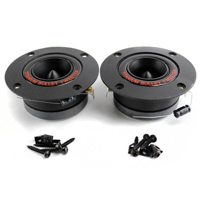 Pyramid TW18BK 3.25" 300W Pro Horn Car Audio Tweeters Speaker Titanium (24Pack)
