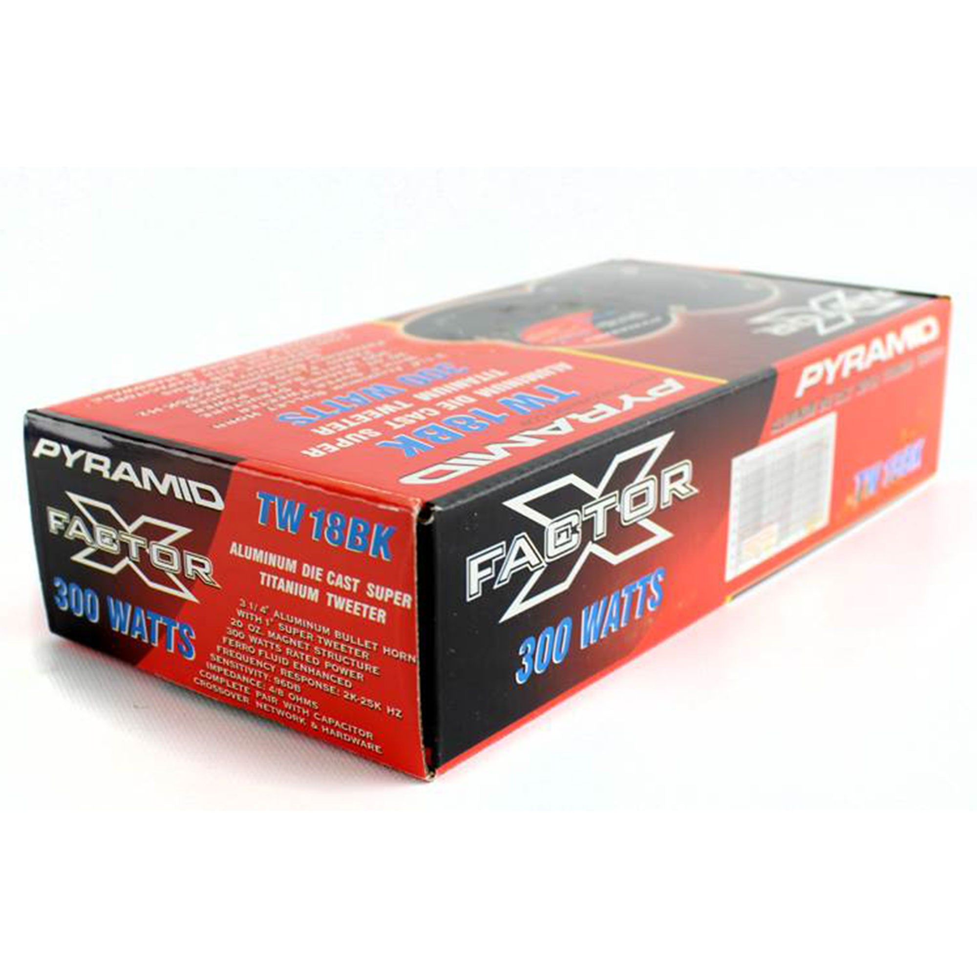 Pyramid TW18BK 3.25" 300W Pro Horn Car Audio Tweeters Speaker Titanium (24Pack)