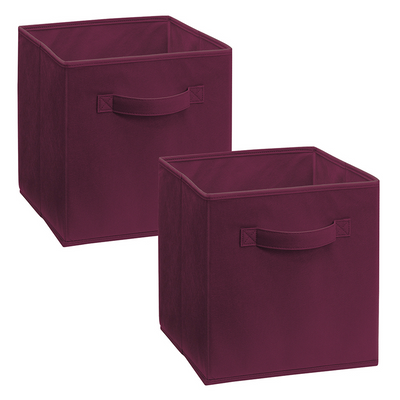 ClosetMaid 3 Tier Wooden Cubical Storage Organizer with Fabric Bins (12 Pack)