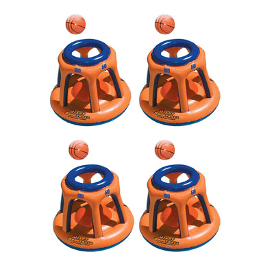 Swimline 90285 Basketball Hoop Giant Inflatable Fun Swimming Pool Toy (4 Pack)