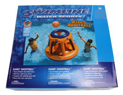 Swimline 90285 Basketball Hoop Giant Inflatable Fun Swimming Pool Toy (4 Pack) - VMInnovations