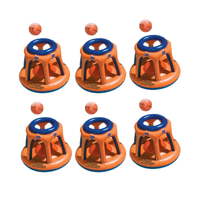 Swimline 90285 Basketball Hoop Giant Inflatable Fun Swimming Pool Toy (6 Pack)