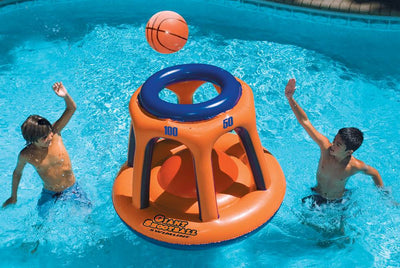 Swimline 90285 Basketball Hoop Giant Inflatable Fun Swimming Pool Toy (6 Pack)
