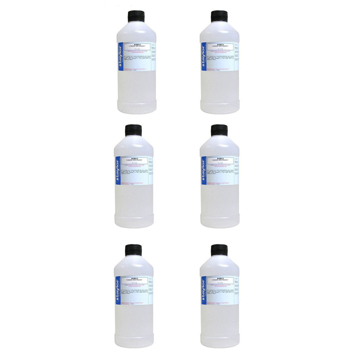 Taylor Swimming Pool Spa Test Cyanuric Acid Reagent #13 16 OZ Bottle (6 Pack)