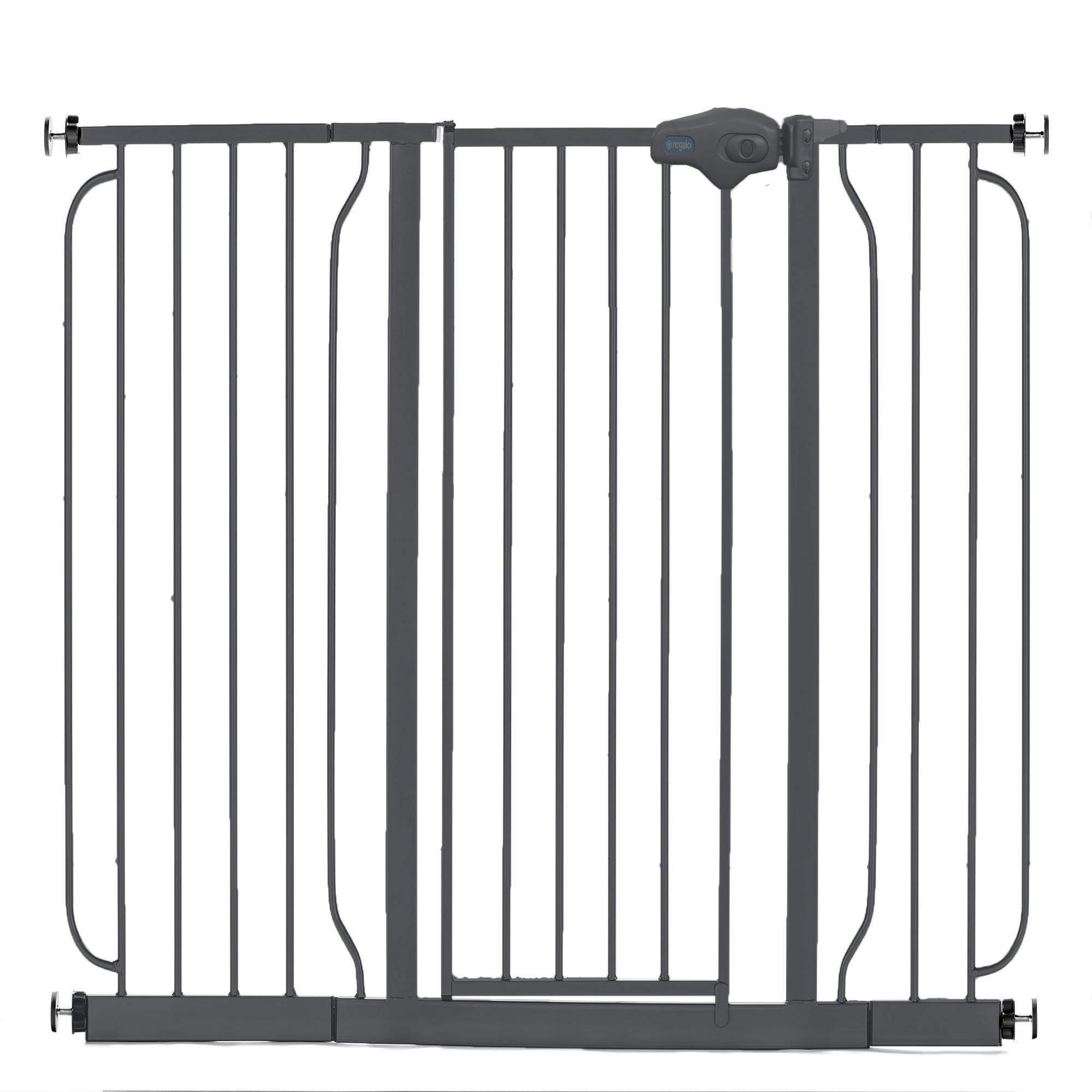 Regalo 51 Inch Easy Step Extra Wide Walk Thru Baby and Pet Safety Gate (2 Pack)