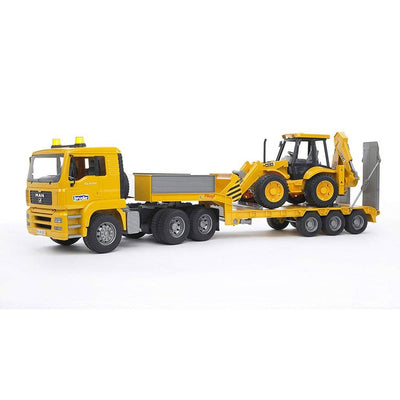 Bruder Toys Miniature Toy MAN TGA Loader Truck w/ CAT Bulldozer (Open Box)