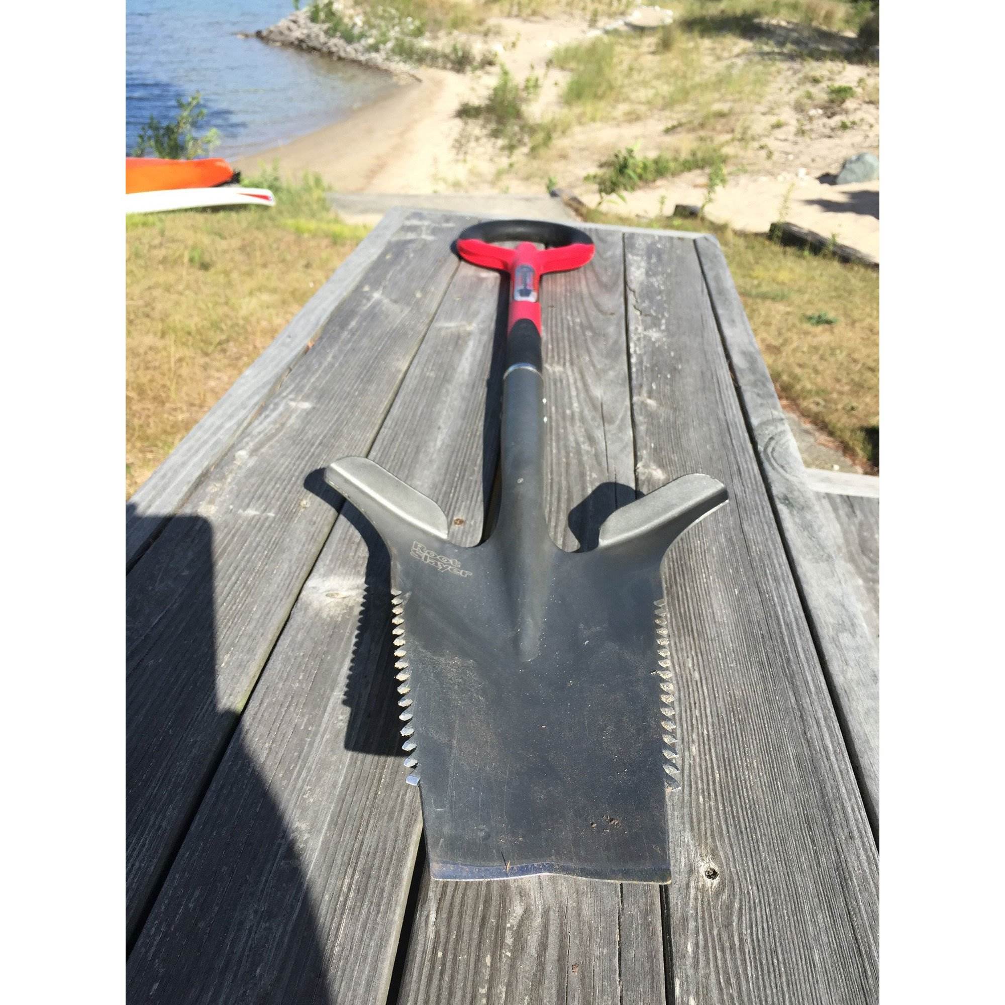 Radius Root Slayer 44.5" Multi Purpose Root Hatchet Saw Spade Shovel (4 Pack)