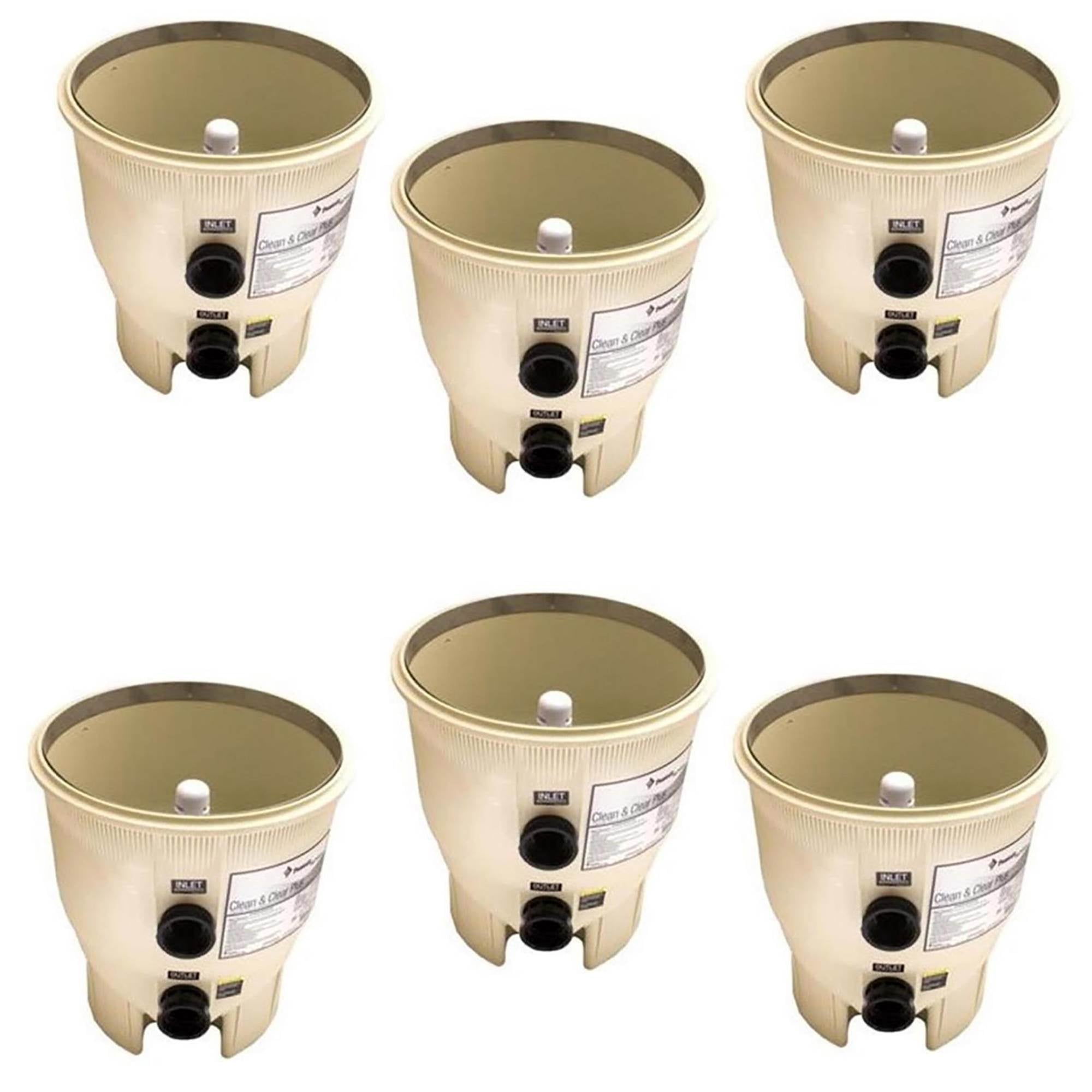 Pentair Pool Filter Almond Bottom Tank Assembly Replacement | 178578 (6 Pack) - VMInnovations