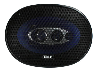 Pyle 6 x 9 Inch 400 Watts 4-Way Car Coaxial Speakers Audio Stereo Blue (8 Pack)