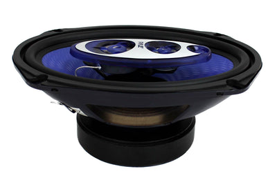 Pyle 6 x 9 Inch 400 Watts 4-Way Car Coaxial Speakers Audio Stereo Blue (8 Pack)