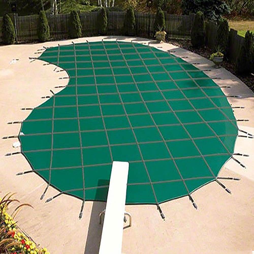 Yard Guard Deck Lock Rectangle Mesh 16x32' Inground Swimming Pool Cover (6 Pack)