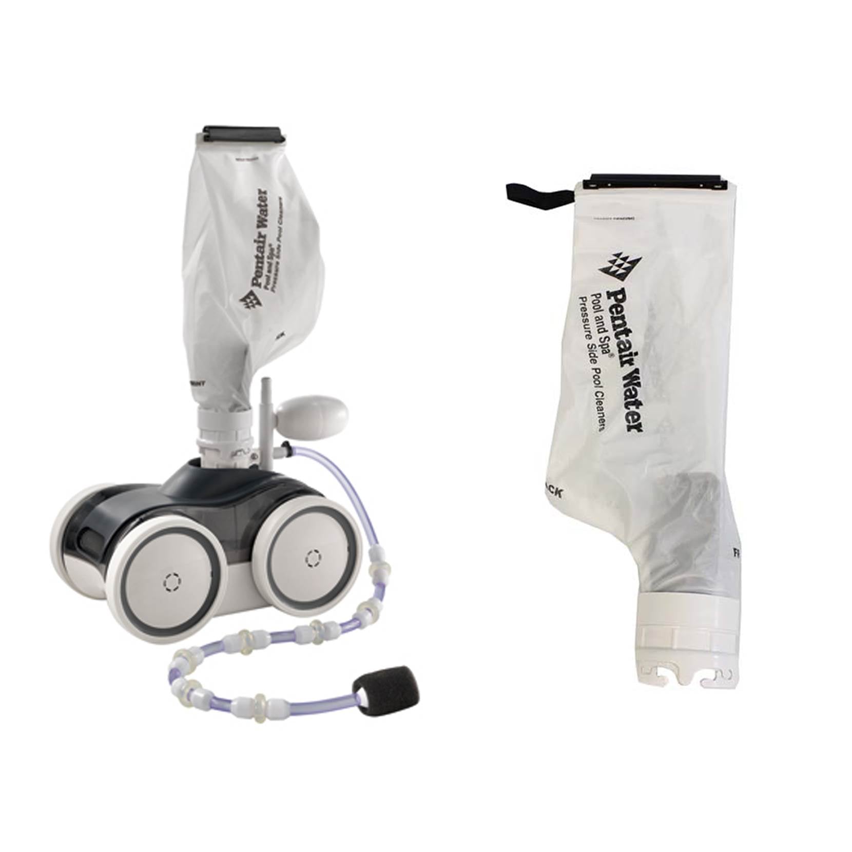 Pentair Pressure Side Pool Cleaner & Snap Lock Pool Cleaner Debris Bag