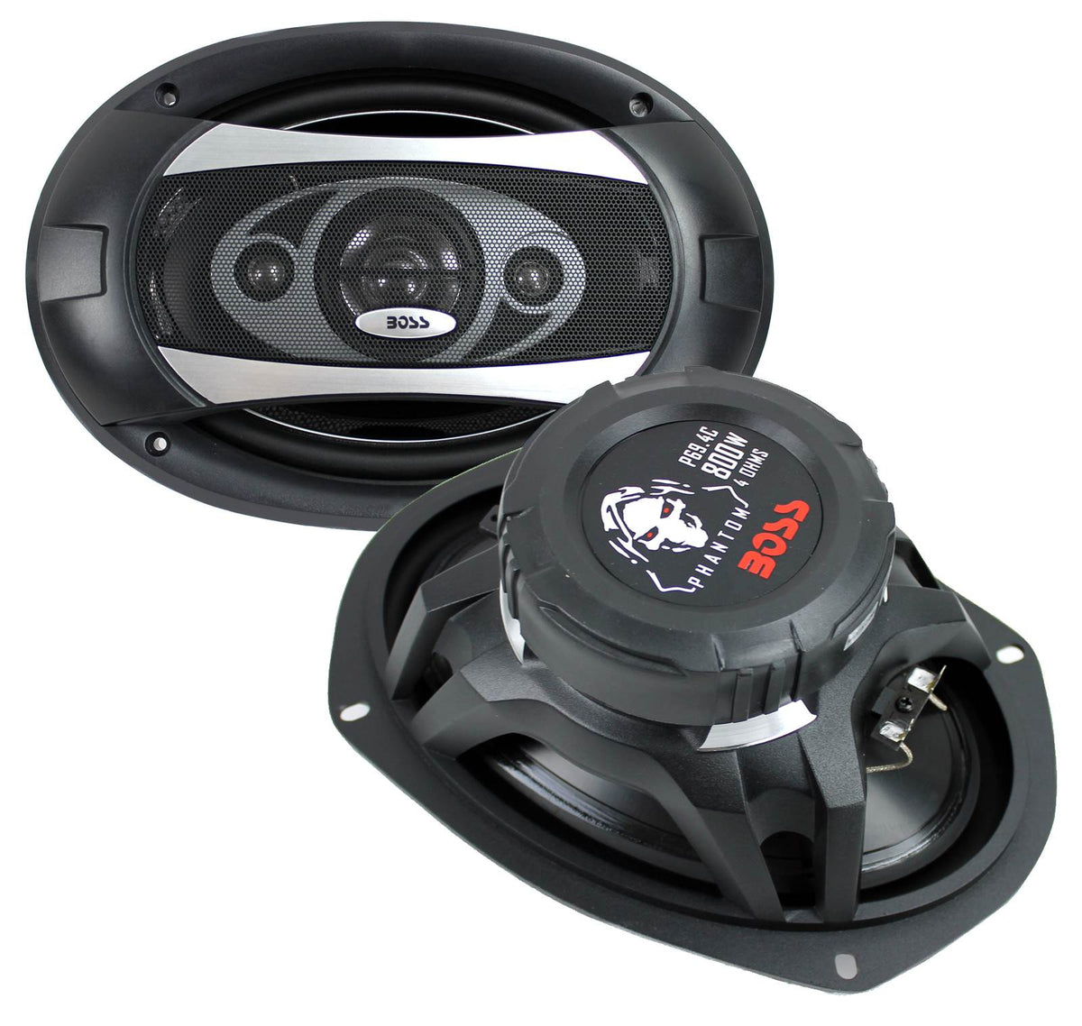 BOSS AUDIO P694C 6x9" 4-Way 800W Car Coaxial Stereo Speakers 4 Ohm (8 Pack)