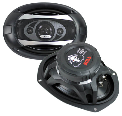 BOSS AUDIO P694C 6x9" 4-Way 800W Car Coaxial Stereo Speakers 4 Ohm (8 Pack) - VMInnovations