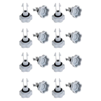 Intex Set of Air Release Valves with O-Rings for Filter Pumps 25002 (8 Pack)