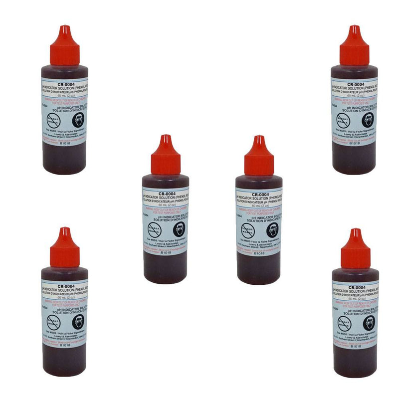 Taylor Swimming Pool Test Kit Reagent 4 2 Oz pH Indicator Phenol Red (6 Pack)
