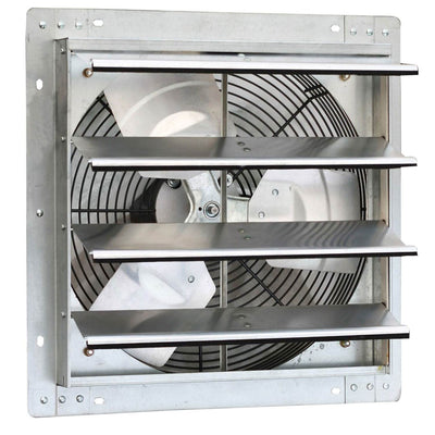 iLiving16 Inch Wall Mounted Steel Exhaust Fan & Fan Speed Controller 120V 8A