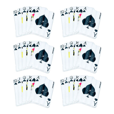 Swimline Royal Flush Playing Mat Inflatable 2 Rider Swimming Pool Float (6 Pack)