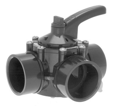 Hayward PSV Swimming Pool 3-Way 1-1/2" - 2" PVC Water Diverter Valve (6 Pack)