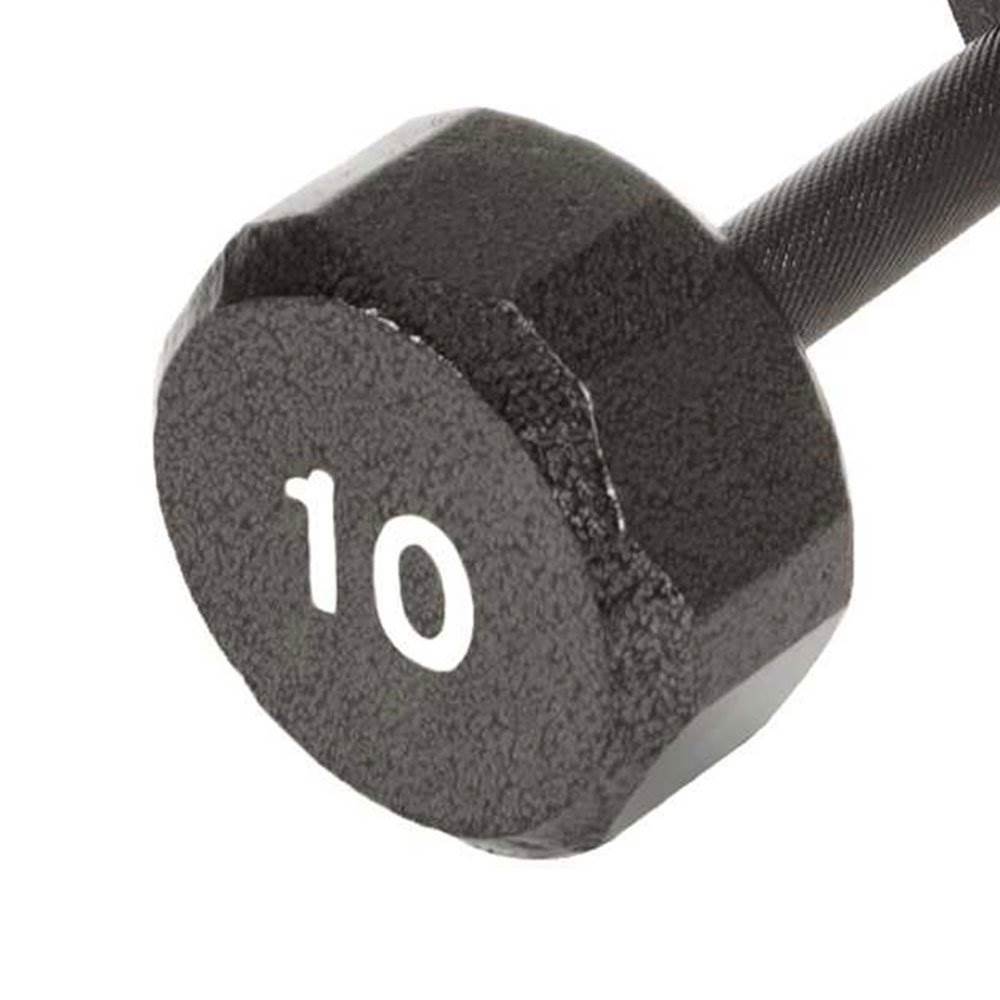 Marcy Pro TSA Hex 10 Pound Home Gym Iron Free Weight Single Dumbbell (4 Pack)