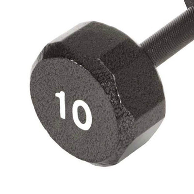 Marcy Pro TSA Hex 10 Pound Home Gym Iron Free Weight Single Dumbbell (4 Pack)