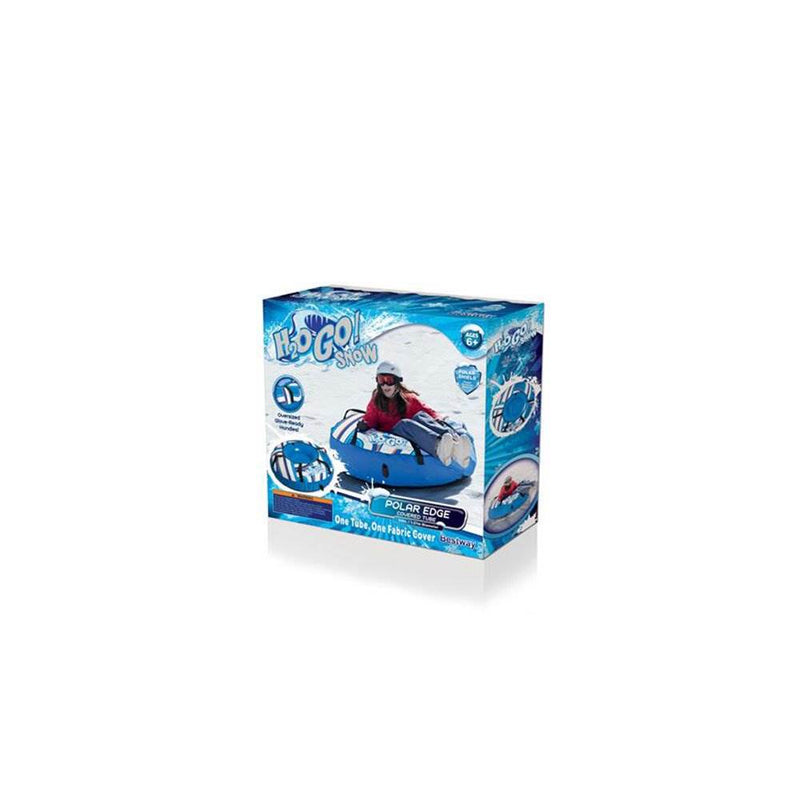 Bestway H2GO Snow Polar Edge Inflatable Kids Snow Tube w/ Fabric Cover (2 Pack)