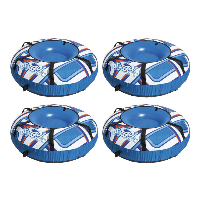Bestway H2GO Snow Polar Edge Inflatable Kids Snow Tube w/ Fabric Cover (4 Pack)
