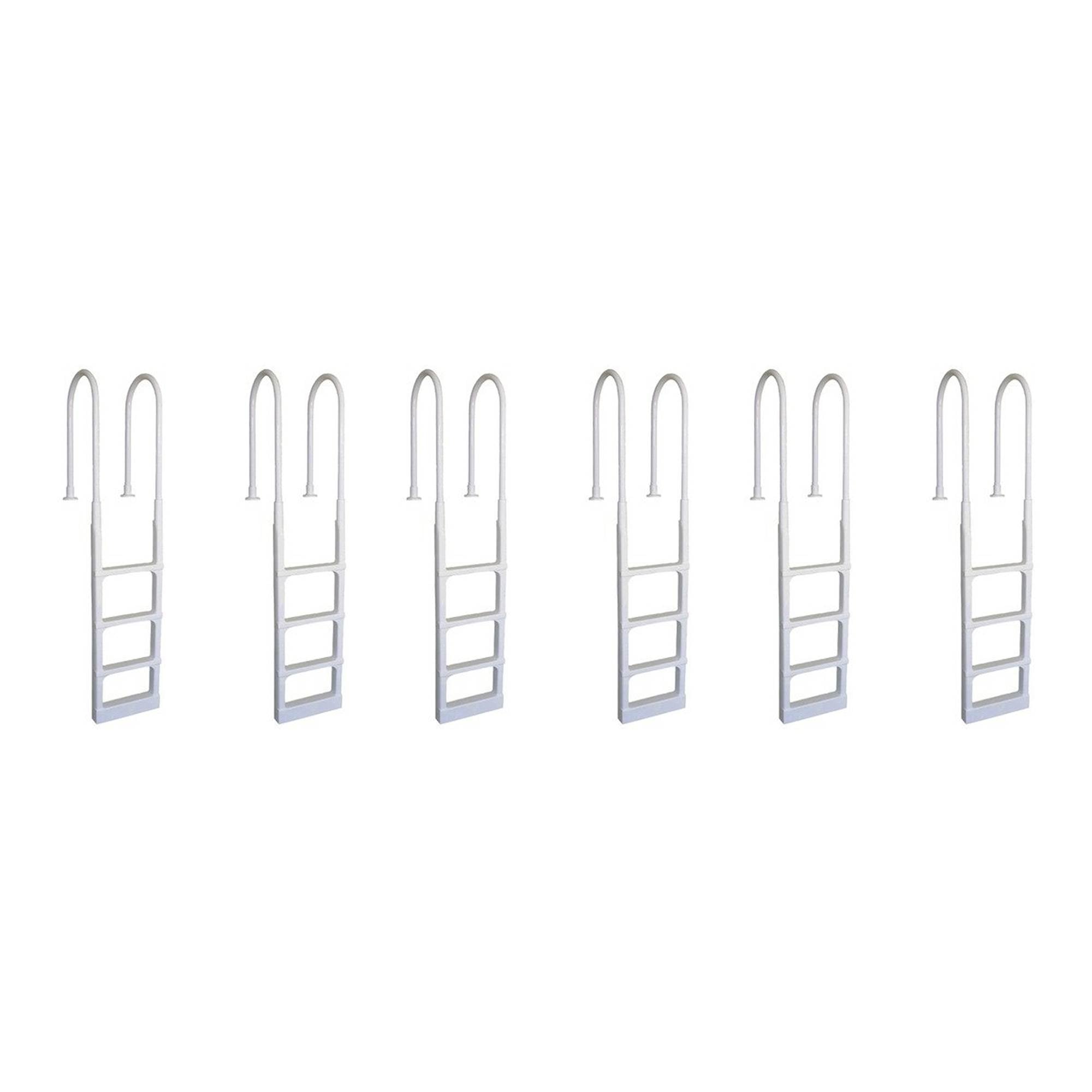 Main Access Pro Series Above Ground Swimming Pool In-pool Ladder (6 Pack)