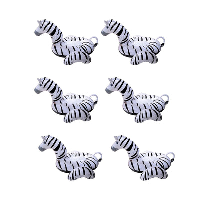 Swimline Zebra 2-Person Ride-On Inflatable Vinyl Swimming Pool Float (6 Pack)